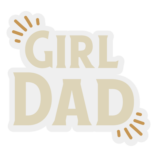 Insignia de cita de papá de niña Diseño PNG