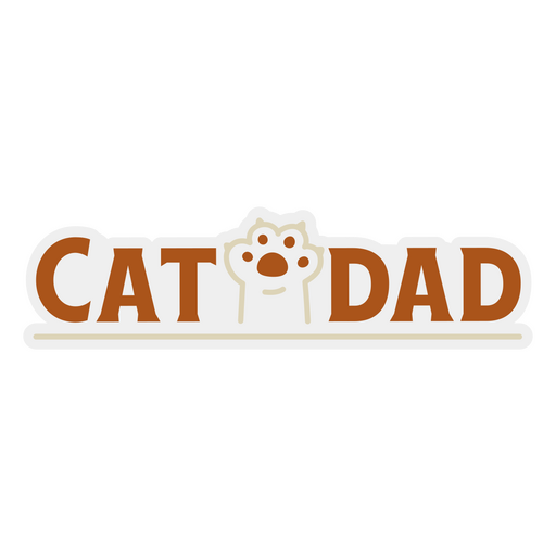 Distintivo de citação de pai de gato Desenho PNG