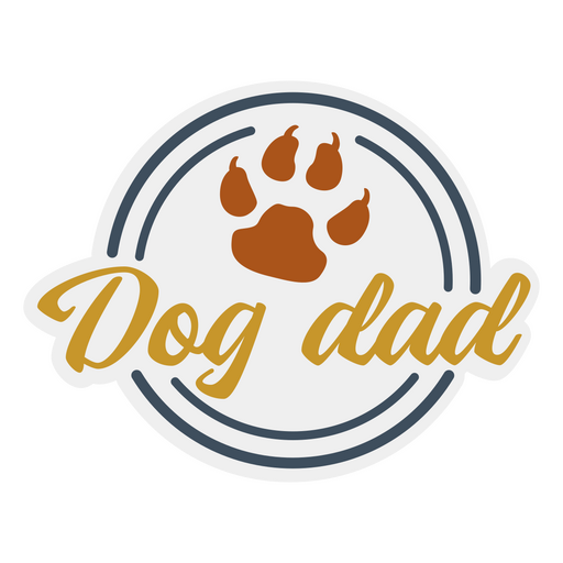 Distintivo de citação de pai de cachorro Desenho PNG