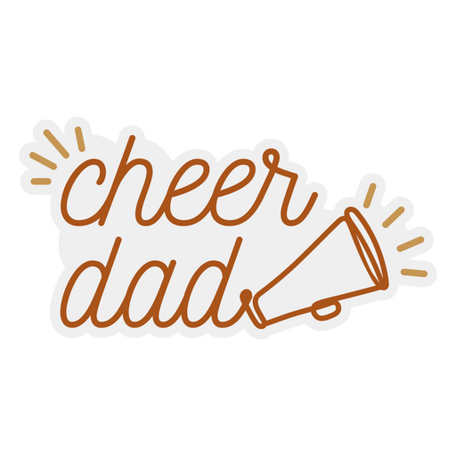 Cheer Papa Zitat Abzeichen PNG-Design