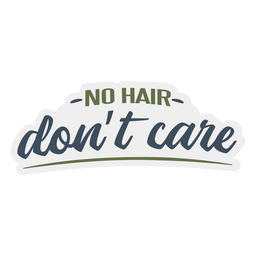 No hair dad quote badge PNG Design