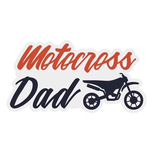 Distintivo de citação de pai de motocross Desenho PNG