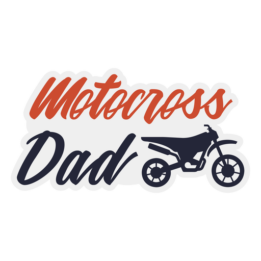 Motorcross dad quote badge