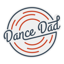 Dance dad quote badge PNG Design Transparent PNG