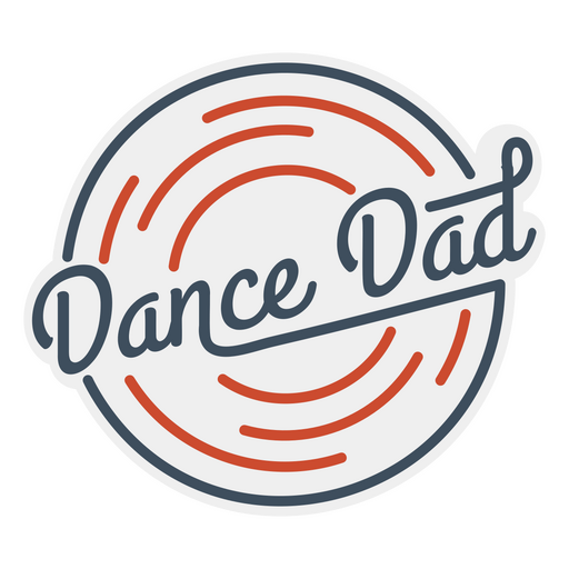 Dance dad quote badge