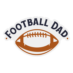 Football dad quote badge PNG Design