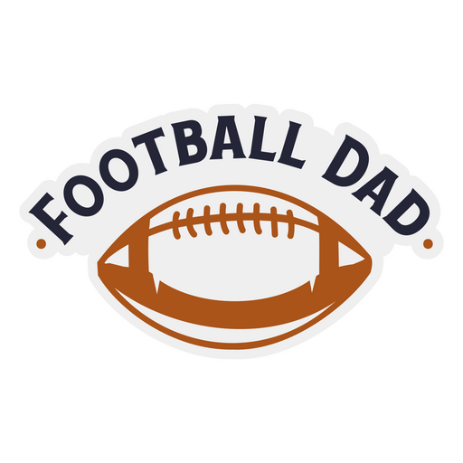 Insignia de cita de papá de fútbol Diseño PNG