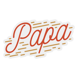 Papa dad quote badge PNG Design