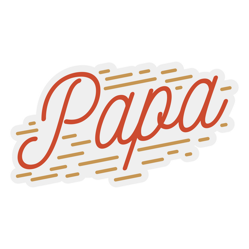 Distintivo de citação papai papai Desenho PNG