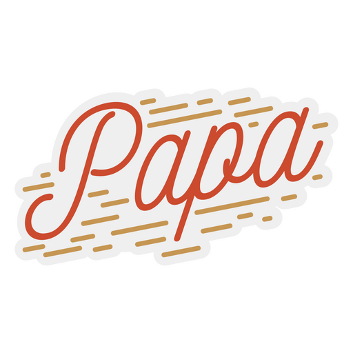 Papa dad quote badge PNG Design
