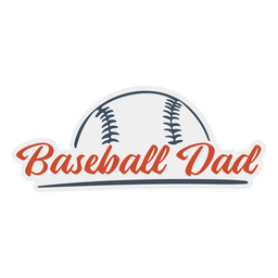 Baseball dad quote badge PNG Design Transparent PNG