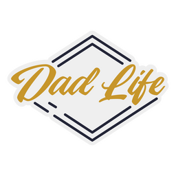 Dad life quote badge PNG Design