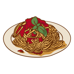 Pasta Illustration Essen PNG-Design