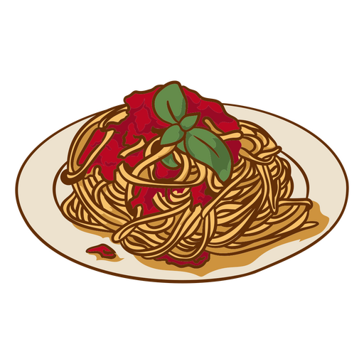 Comida de ilustraci?n de pasta Diseño PNG