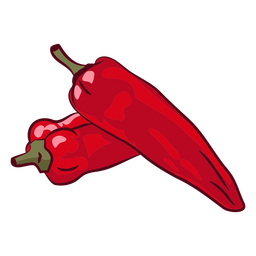 Comida de ilustración de pimienta