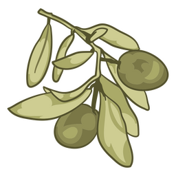Comida de ilustración de oliva
