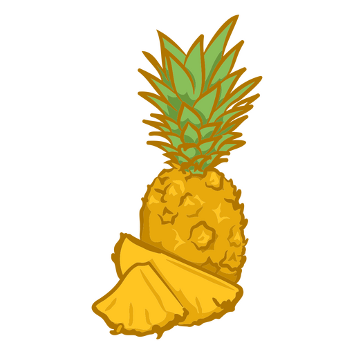 Ananas-Illustrationsessen PNG-Design