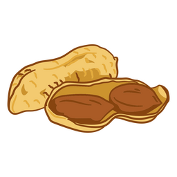 Erdnussillustrationslebensmittel PNG-Design