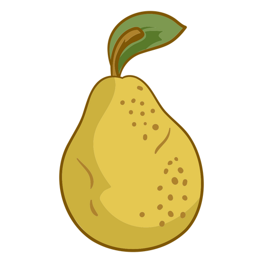 Comida de ilustración de pera