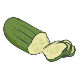 Comida de ilustração de pepino Desenho PNG