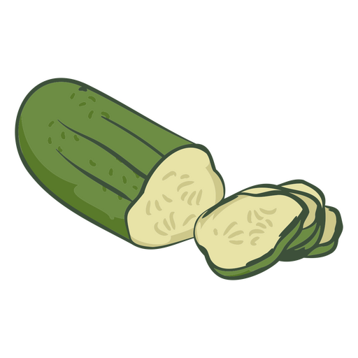 Comida de ilustração de pepino Desenho PNG