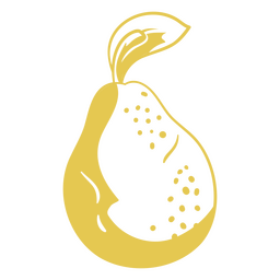 Comida de alto contraste de pêra Desenho PNG