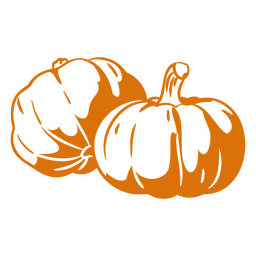 Kürbisfutter mit hohem Kontrast PNG-Design
