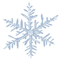 Recorte de copo de nieve Diseño PNG