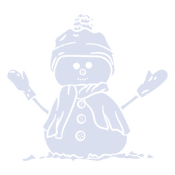 boneco de neve com roupas Desenho PNG