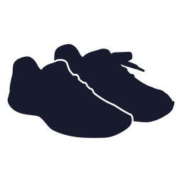 Running shoe silhouette PNG Design