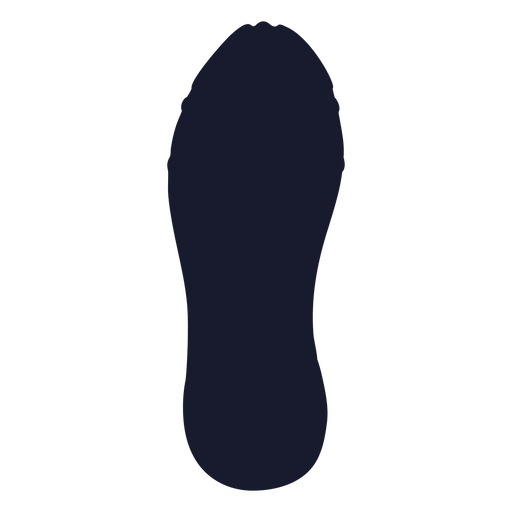 Running shoe sole silhouette PNG Design