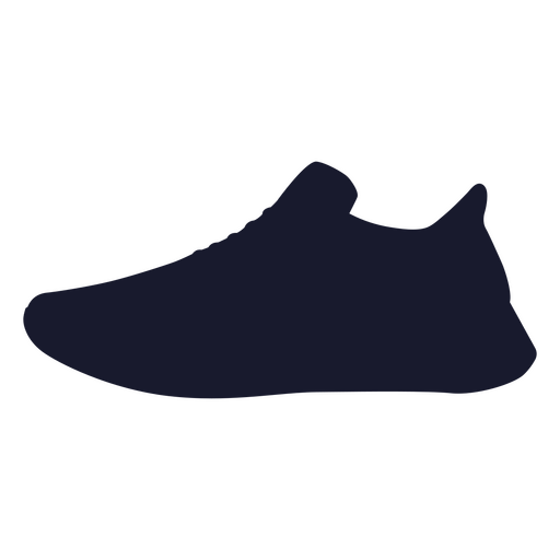 Running shoe clothes silhouette PNG Design