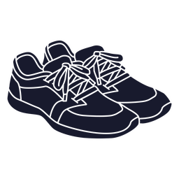 Tênis de corrida simples Desenho PNG