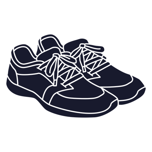 Simple running shoes PNG Design