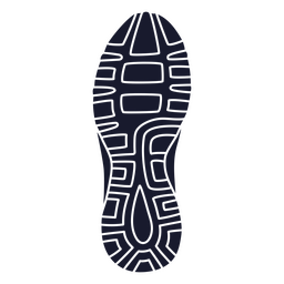 Suela sencilla para zapatillas de correr Diseño PNG