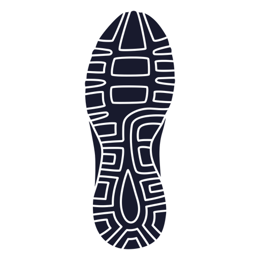 Simple running shoe sole PNG Design
