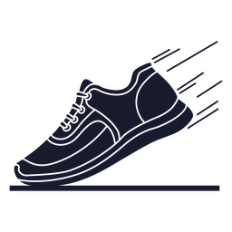 Simple speed running shoe PNG Design Transparent PNG