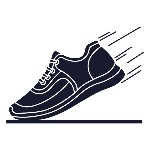 Simple speed running shoe PNG Design