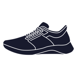 Simple marathon running shoe PNG Design Transparent PNG