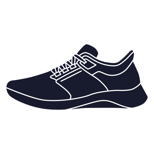 Einfacher Marathon-Laufschuh PNG-Design