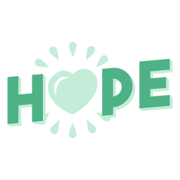 Hope lettering cute quote PNG Design Transparent PNG