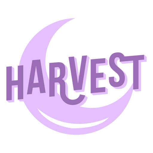 Harvest flat cute quote PNG Design