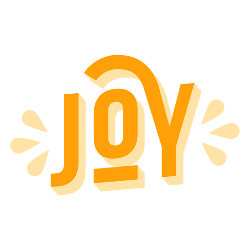 Joy flaches süßes Zitat PNG-Design
