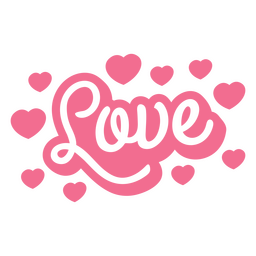 Amor cortado citação fofa Desenho PNG