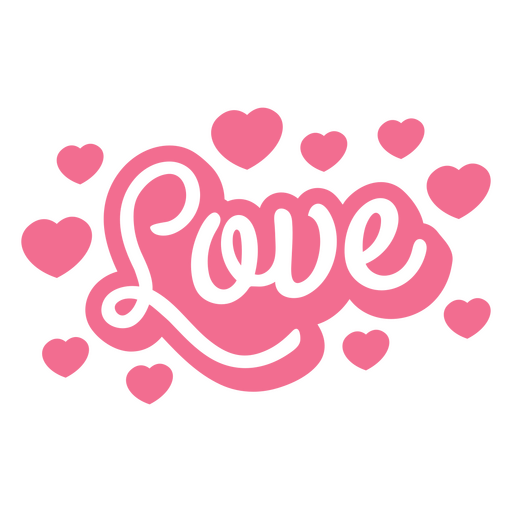 Love cut out cute quote PNG Design