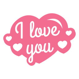 Te amo corta cita linda Diseño PNG