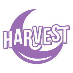 Harvest filled stroke cute quote PNG Design