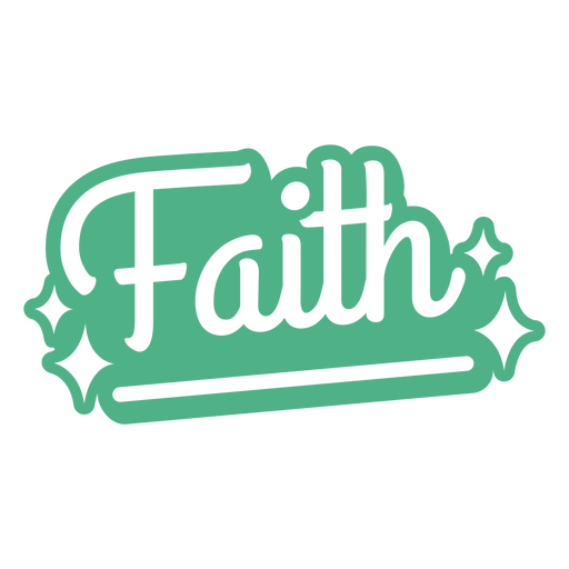 Faith schnitt s??es Zitat aus PNG-Design