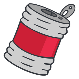 Metall kann Müll PNG-Design