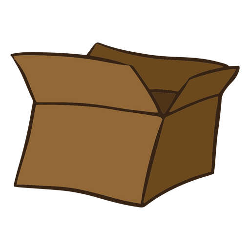 Cartoon paperboard box  PNG Design